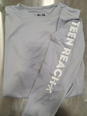 Men's Grey Long Sleeve Training Tech T-shirt