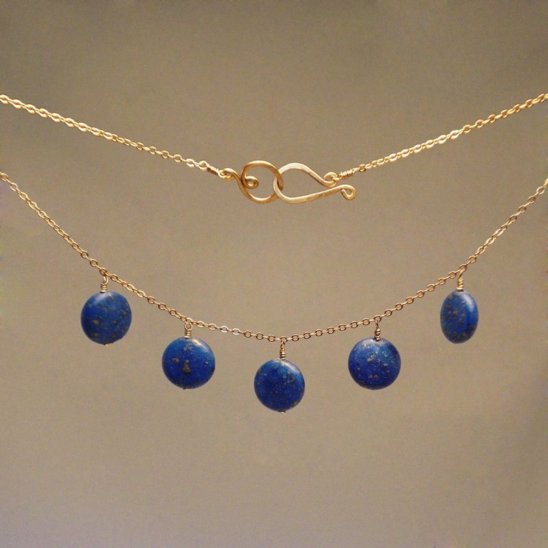 Lapis 5-Drop Necklace