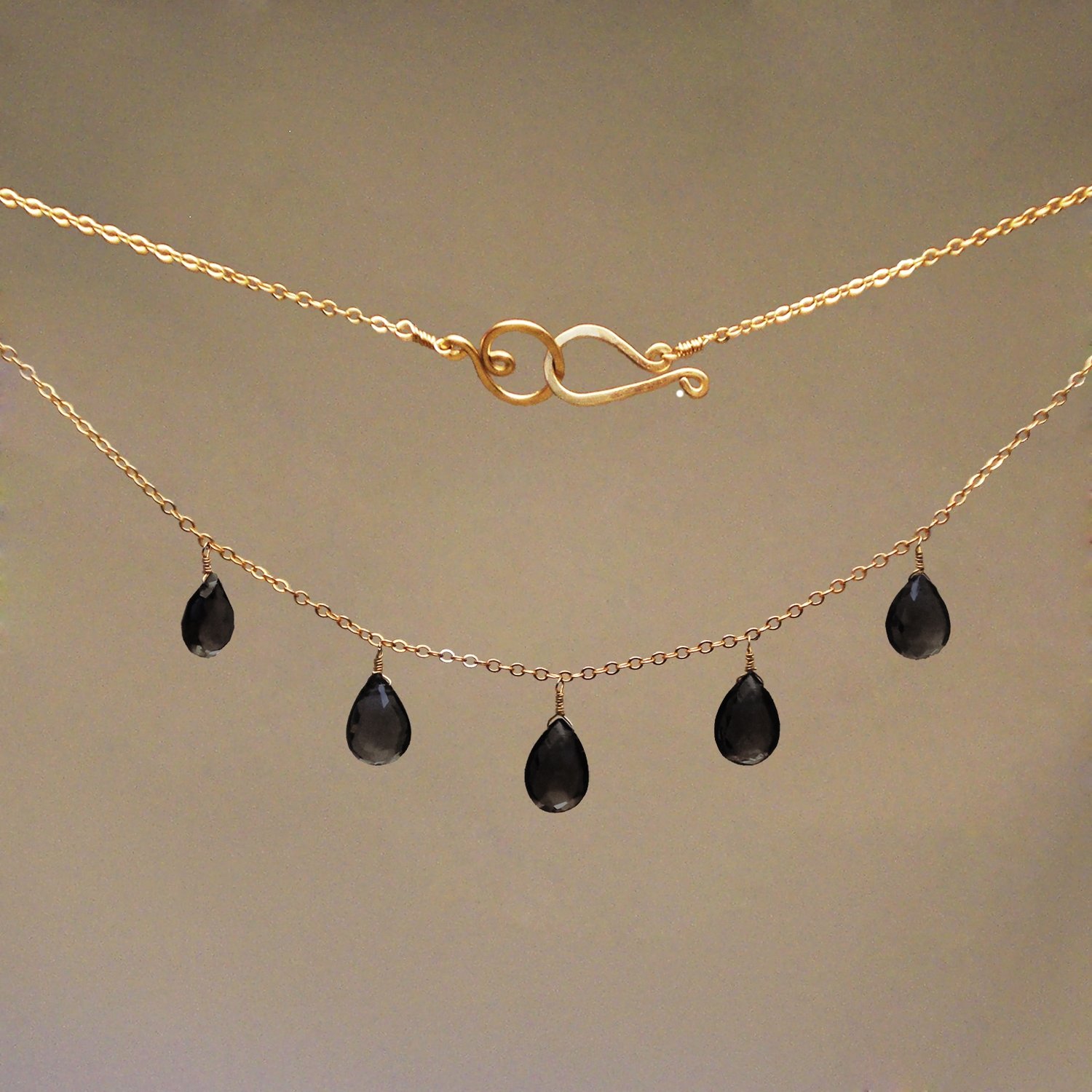 Spinel 5-Drop Necklace