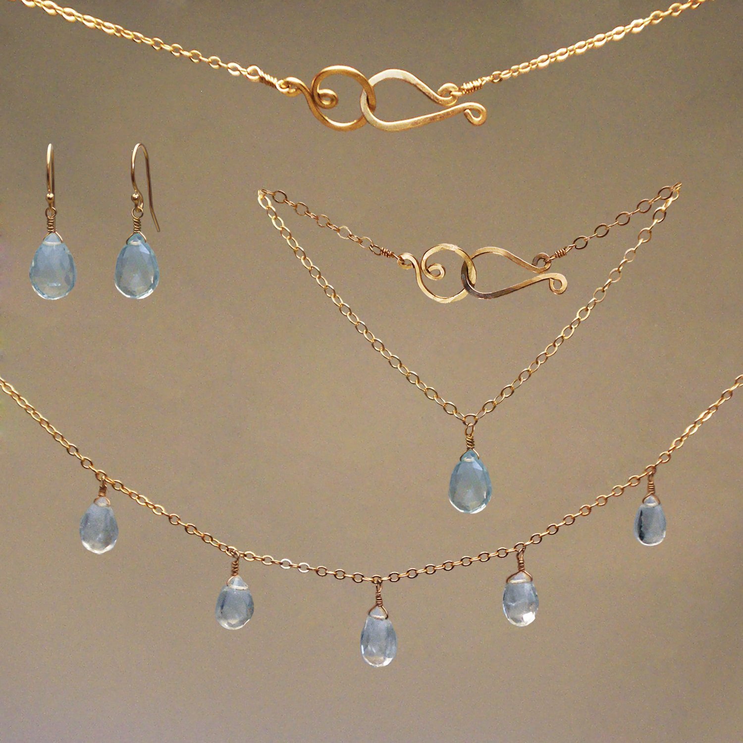 Blue Topaz GemRx Jewelry Set
