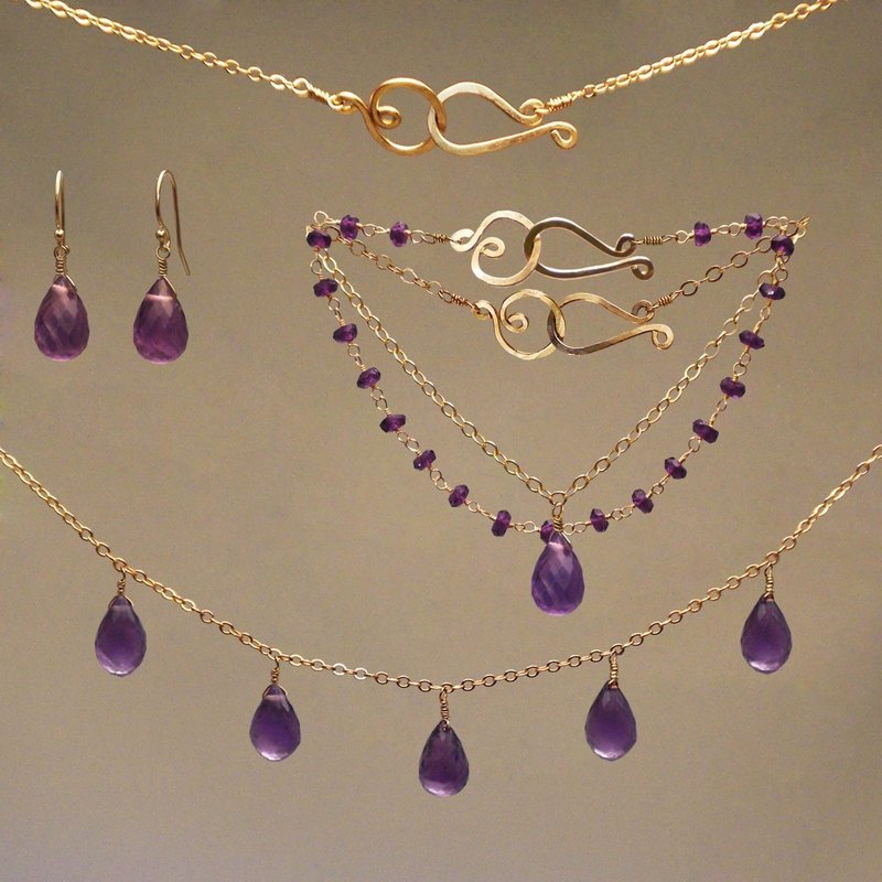 Amethyst GemRx Jewelry Set