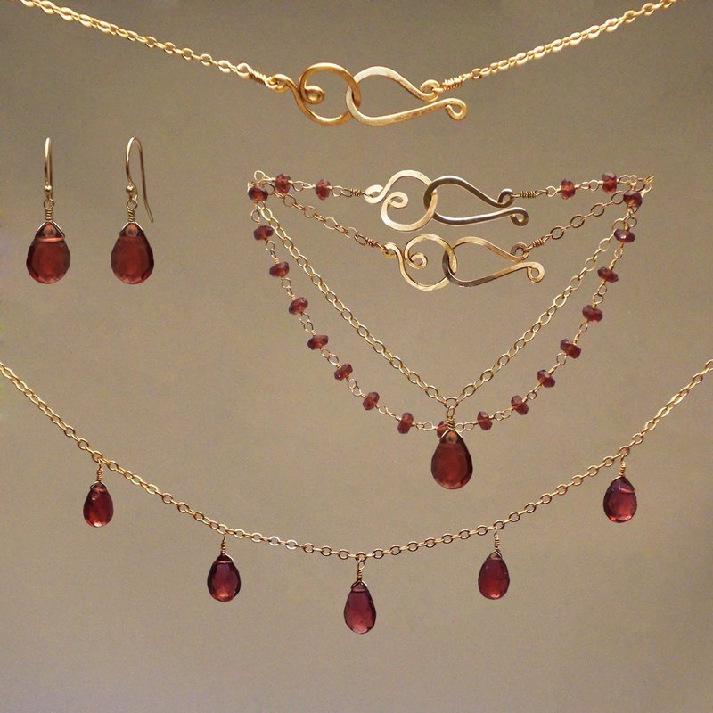 Garnet GemRx Jewelry Set