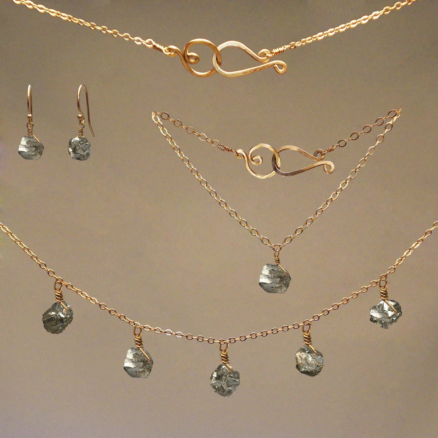 Pyrite GemRx Jewelry Set