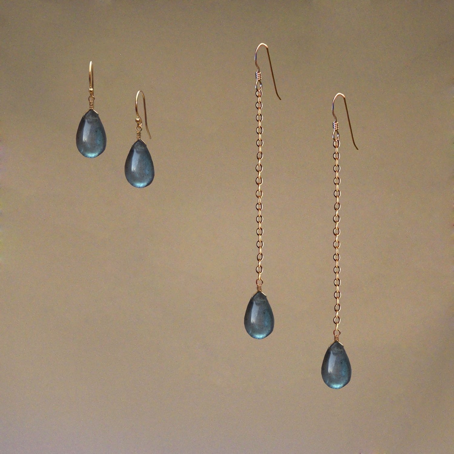 Earrings: Labradorite