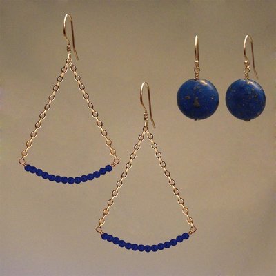 Earrings: Lapis Lazuli