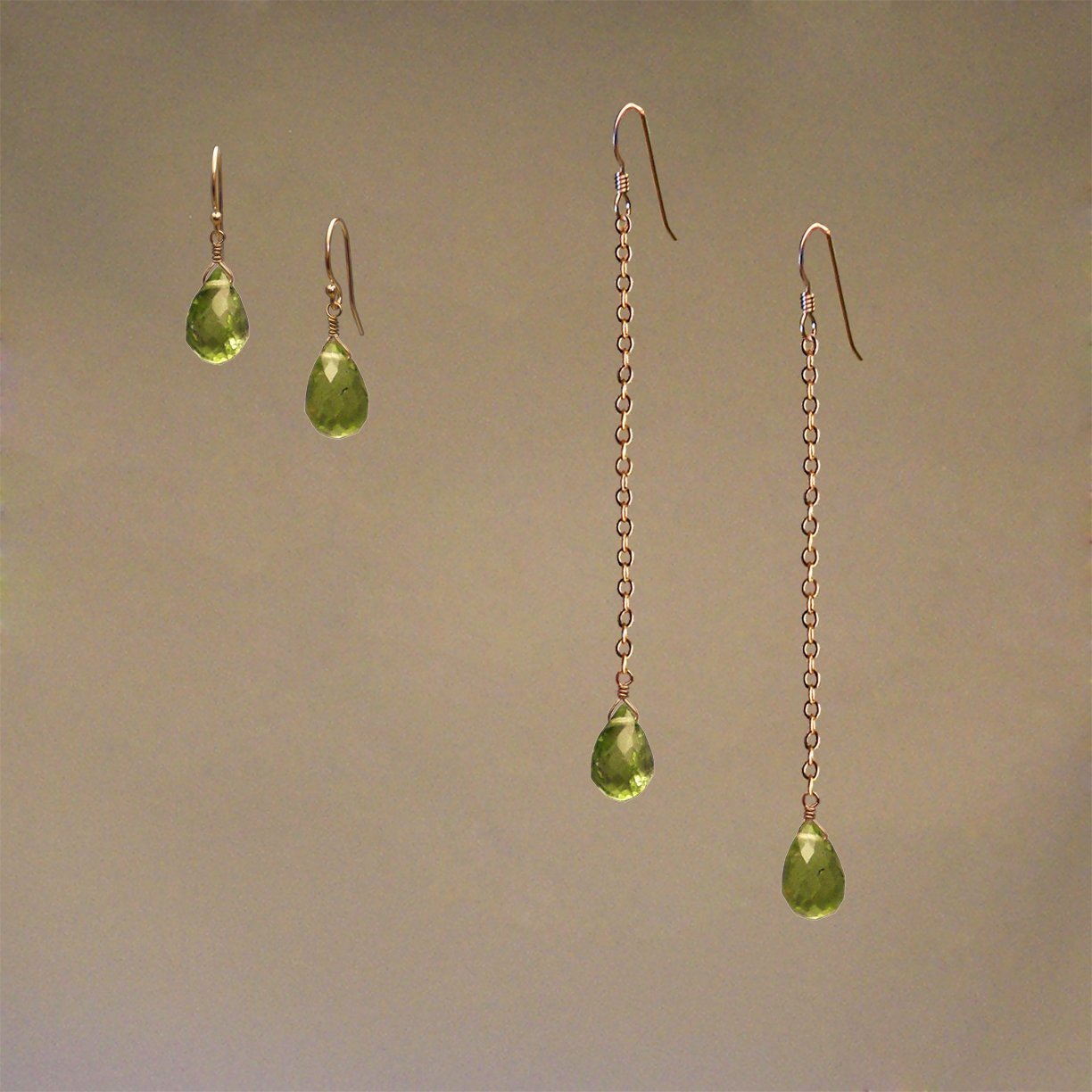 Earrings: Peridot