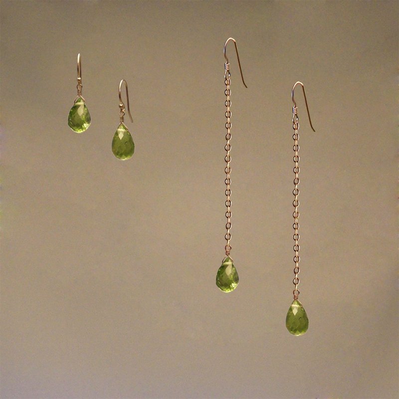 Earrings: Peridot