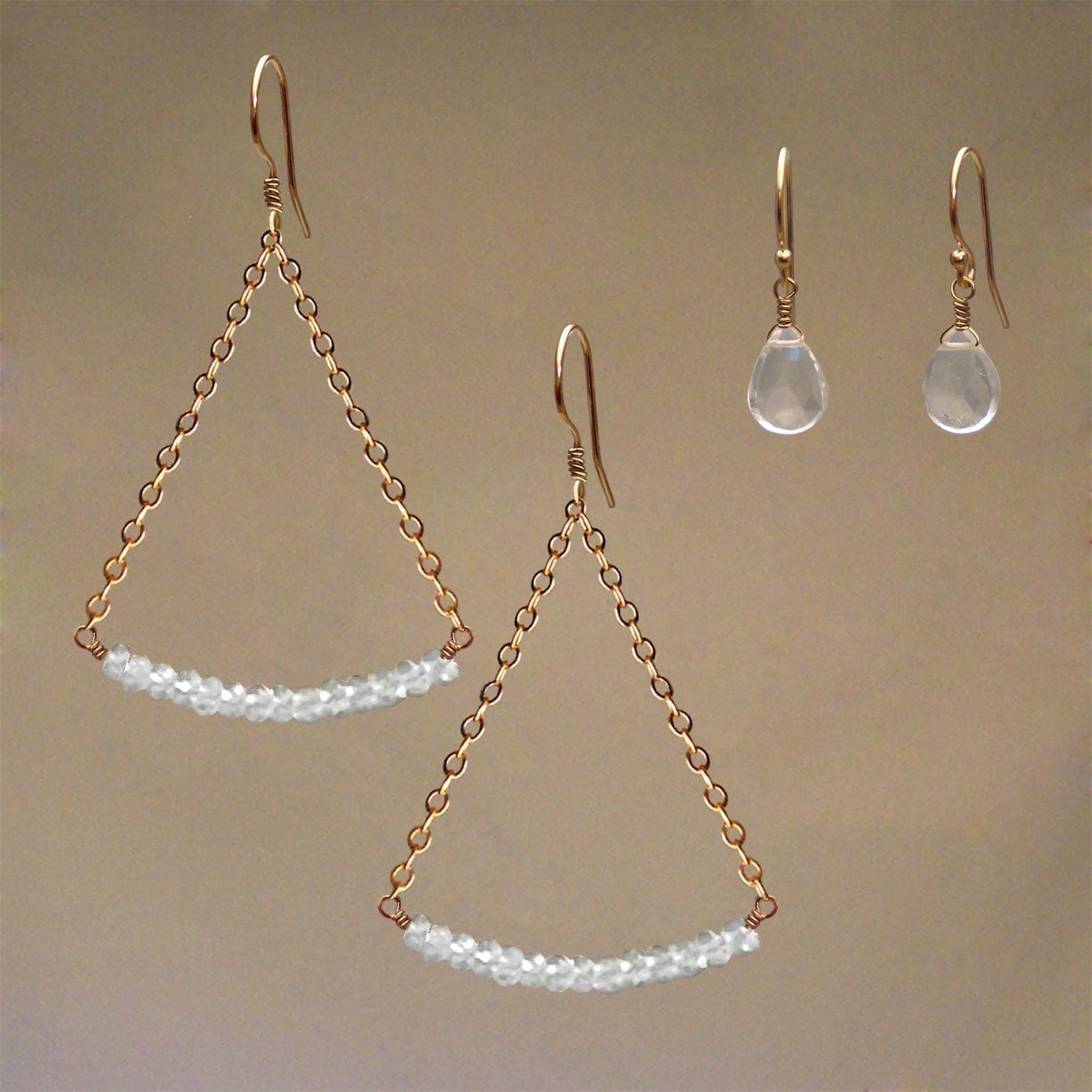Earrings: Quartz