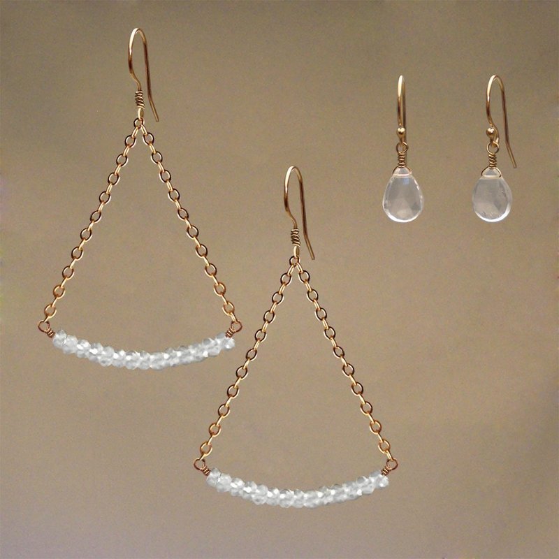 Earrings: Quartz