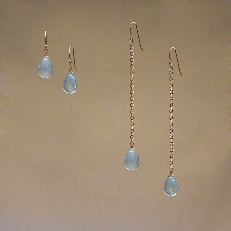Earrings: Blue Topaz