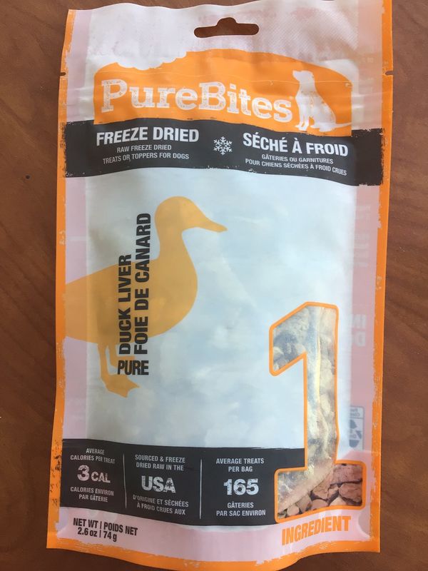 PureBites Freeze Dried Duck Liver