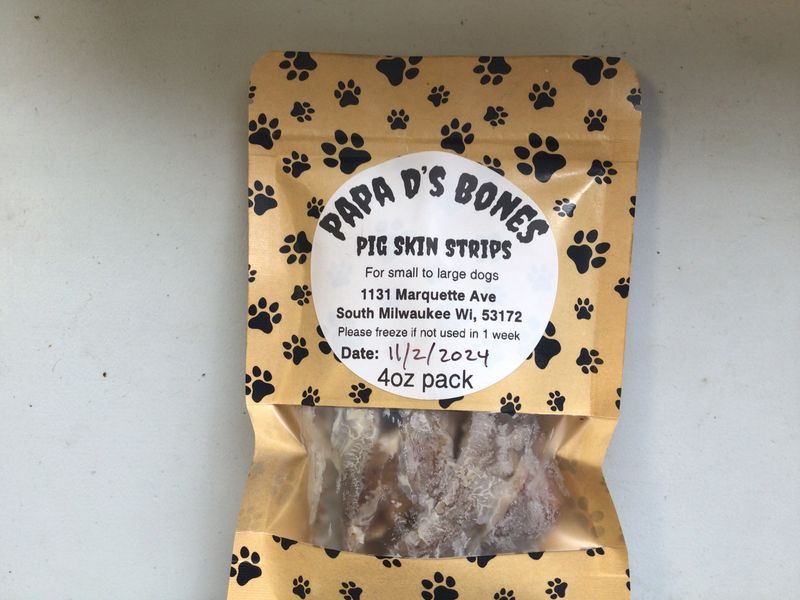 Smoked Pig Skin Strips