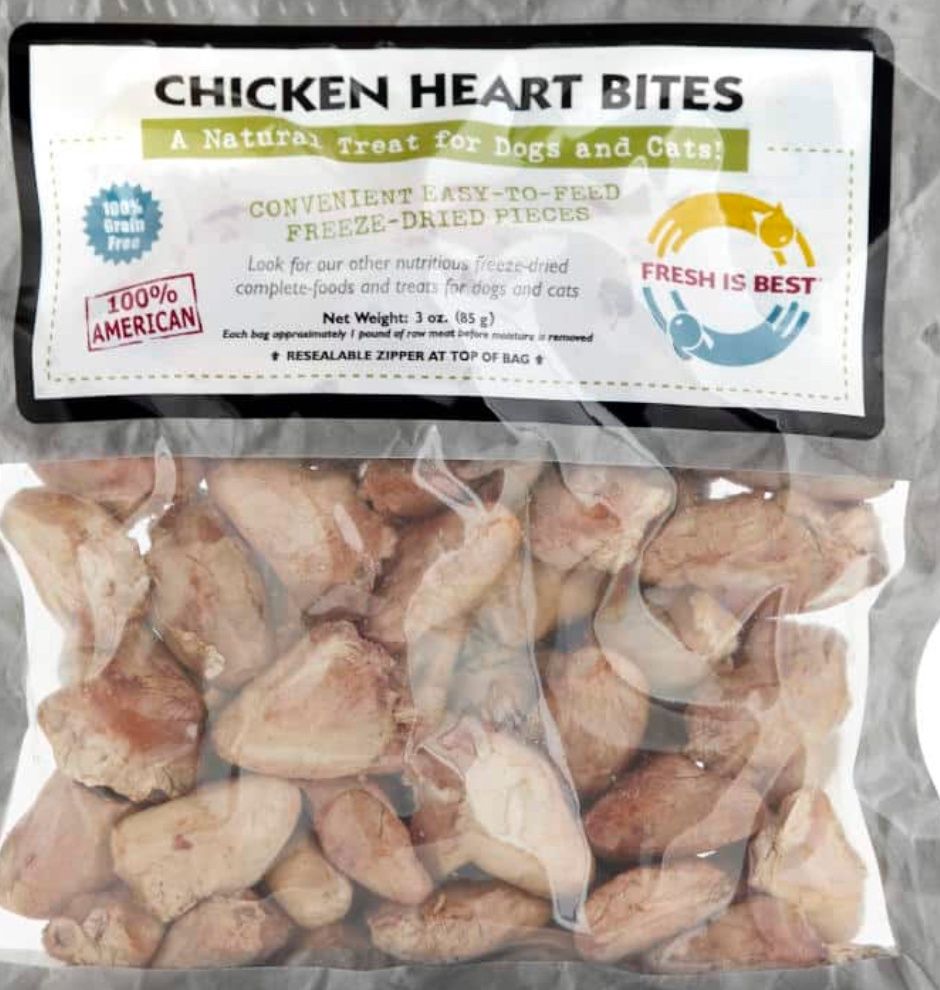 Freeze Dried Chicken Heart Bites
