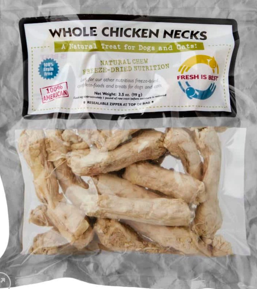 Freeze Dried Whole Chicken Necks