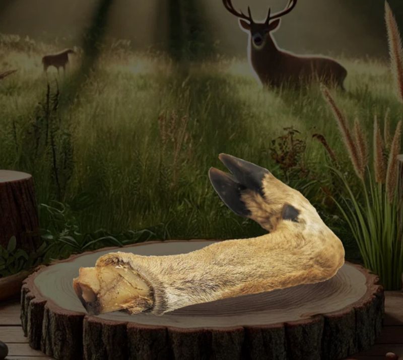 All Natural Deer Leg Dog Bones and Chews