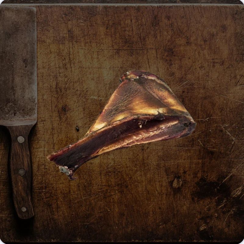 Smoked Deer Meat Bone Flat