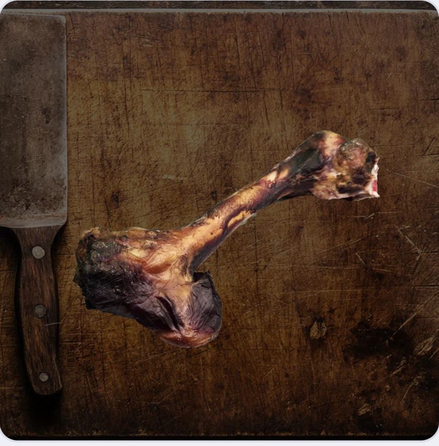 Smoked Deer Meat Bone