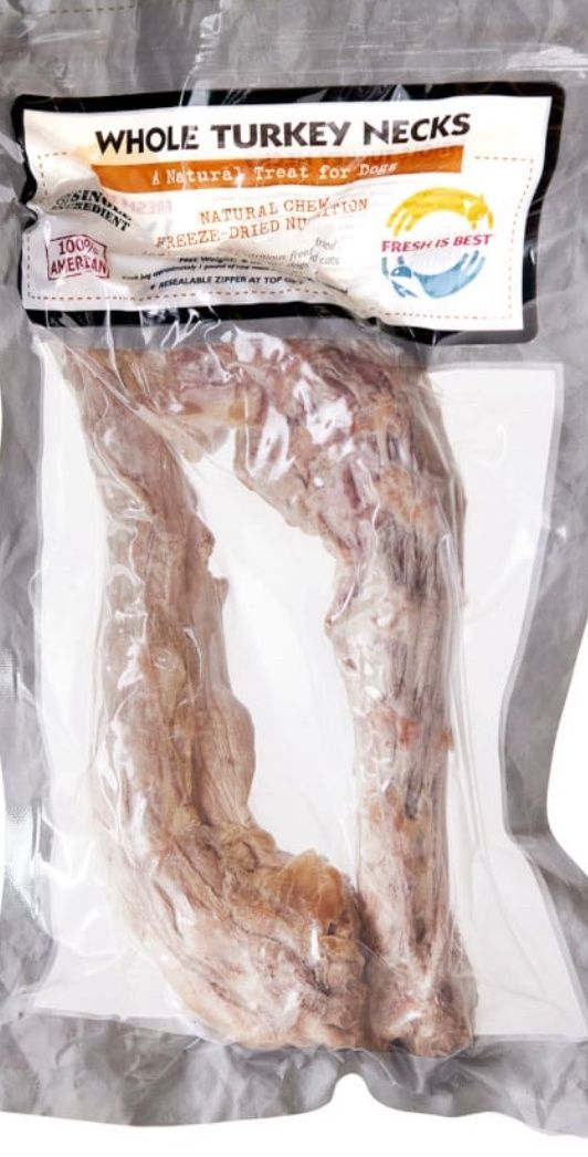 Freeze Dried Whole Turkey Necks