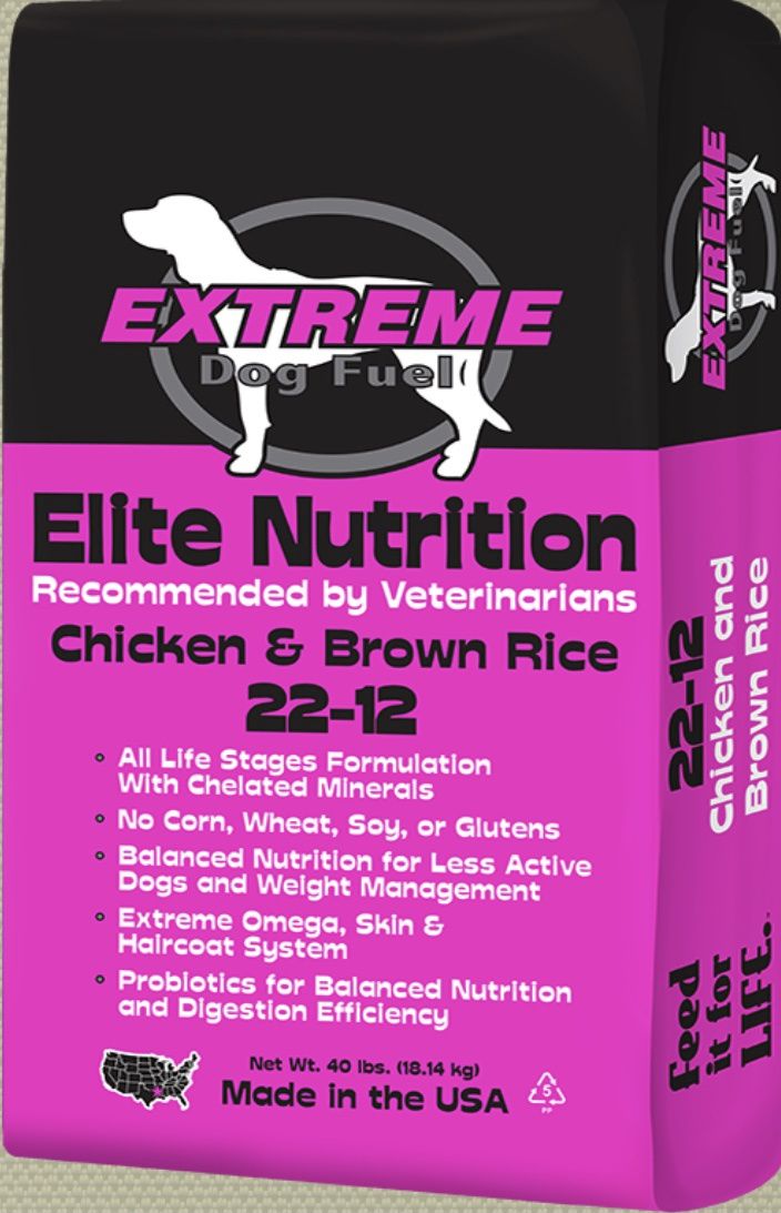 Extreme Dog Fuel 22-12 Chicken &amp; Brown Rice, Size: 40 lbs