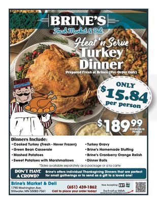 Heat-N-Serve Turkey Dinner