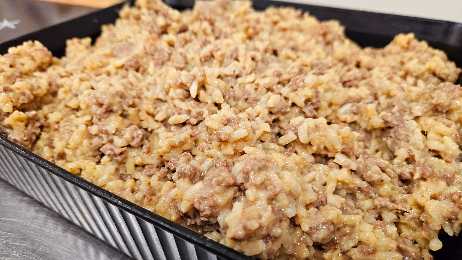 Hamburger Rice Hot Dish...10 person minimum