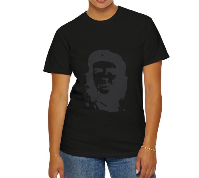 World Resistance Heroes Che Guevara T-Shirt - Black on Black