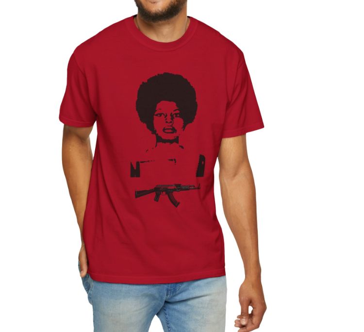 World Resistance Heroes Assata Shakur Classic Red T-Shirt