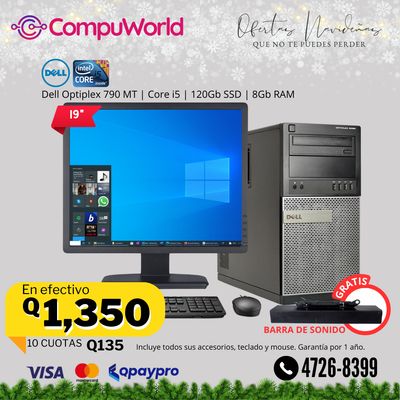 Computadora Dell Optiplex 790 MT Core i5
