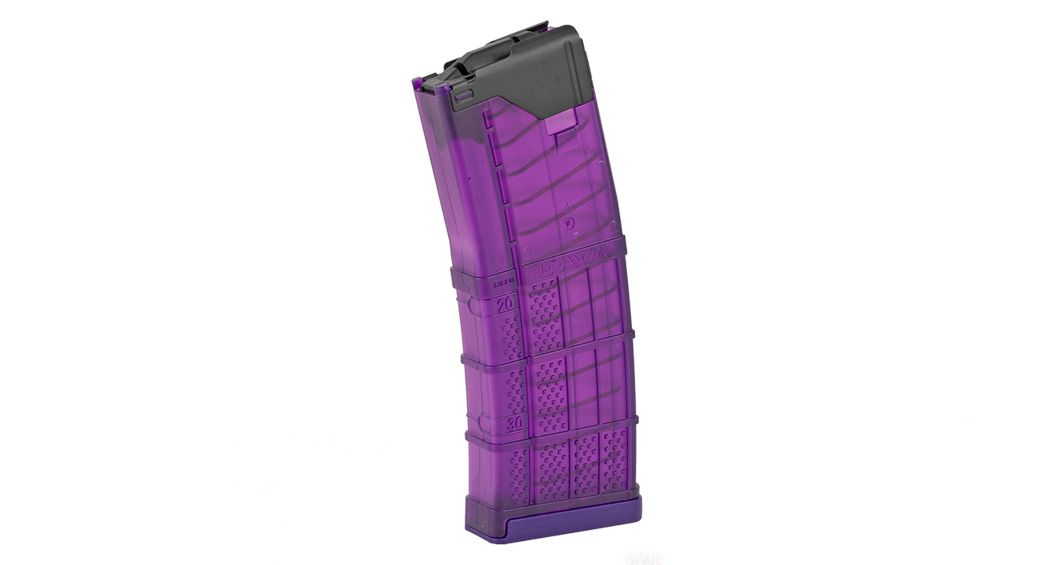 Lancer L5AWM AR-15 30 Round Translucent Purple Magazine