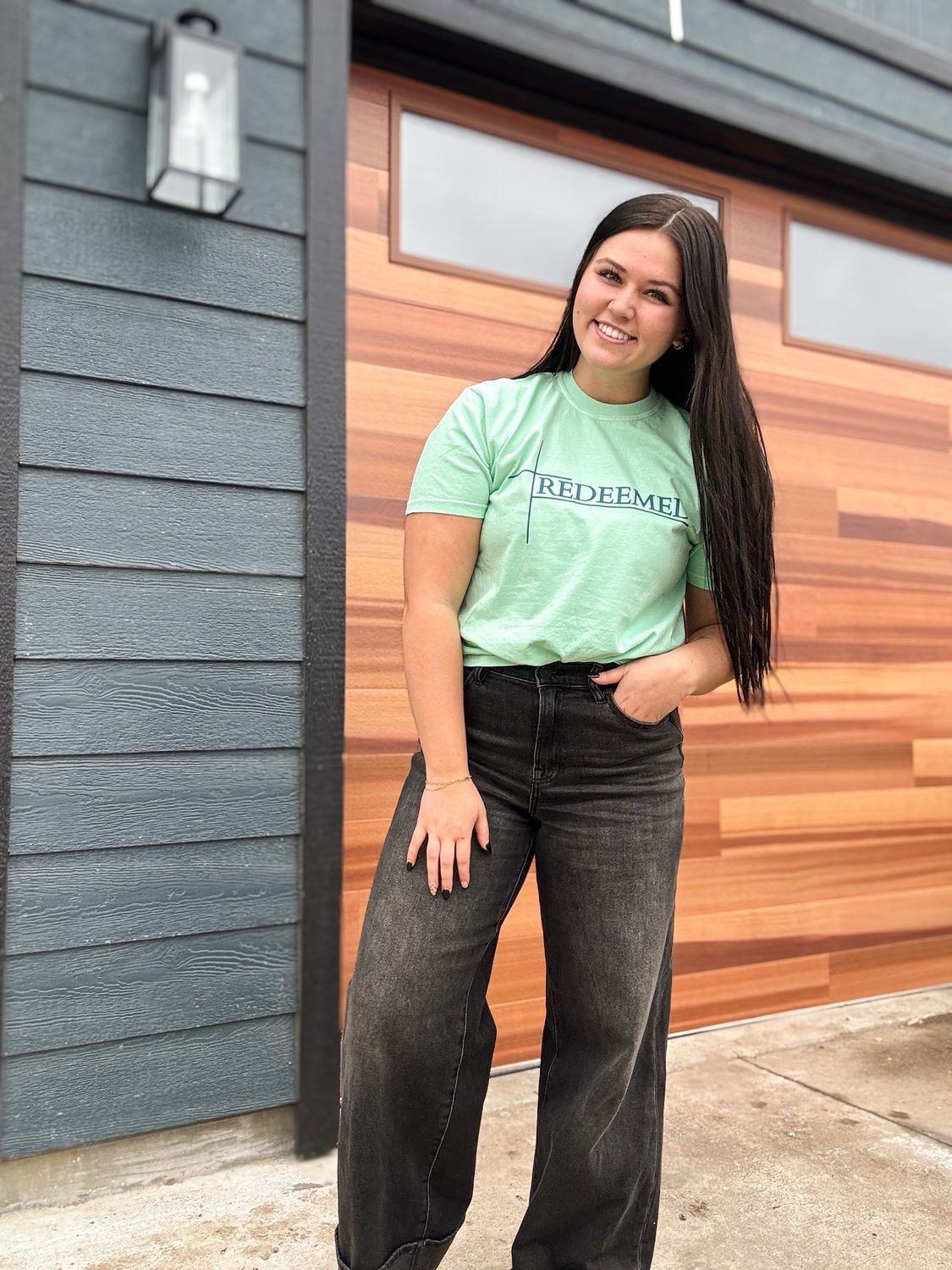 Redeemed Brand Tee - Mint/Teal