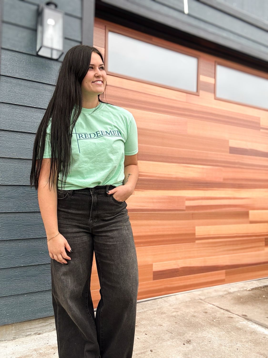 Redeemed Brand Tee - Mint/Teal