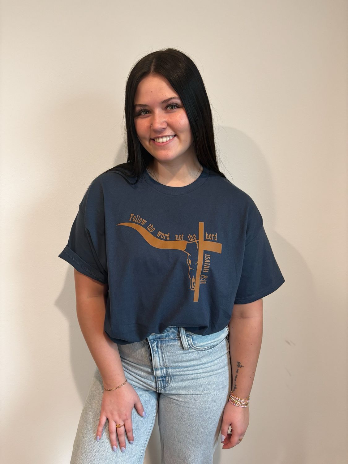 Follow The Word Longhorn Tee