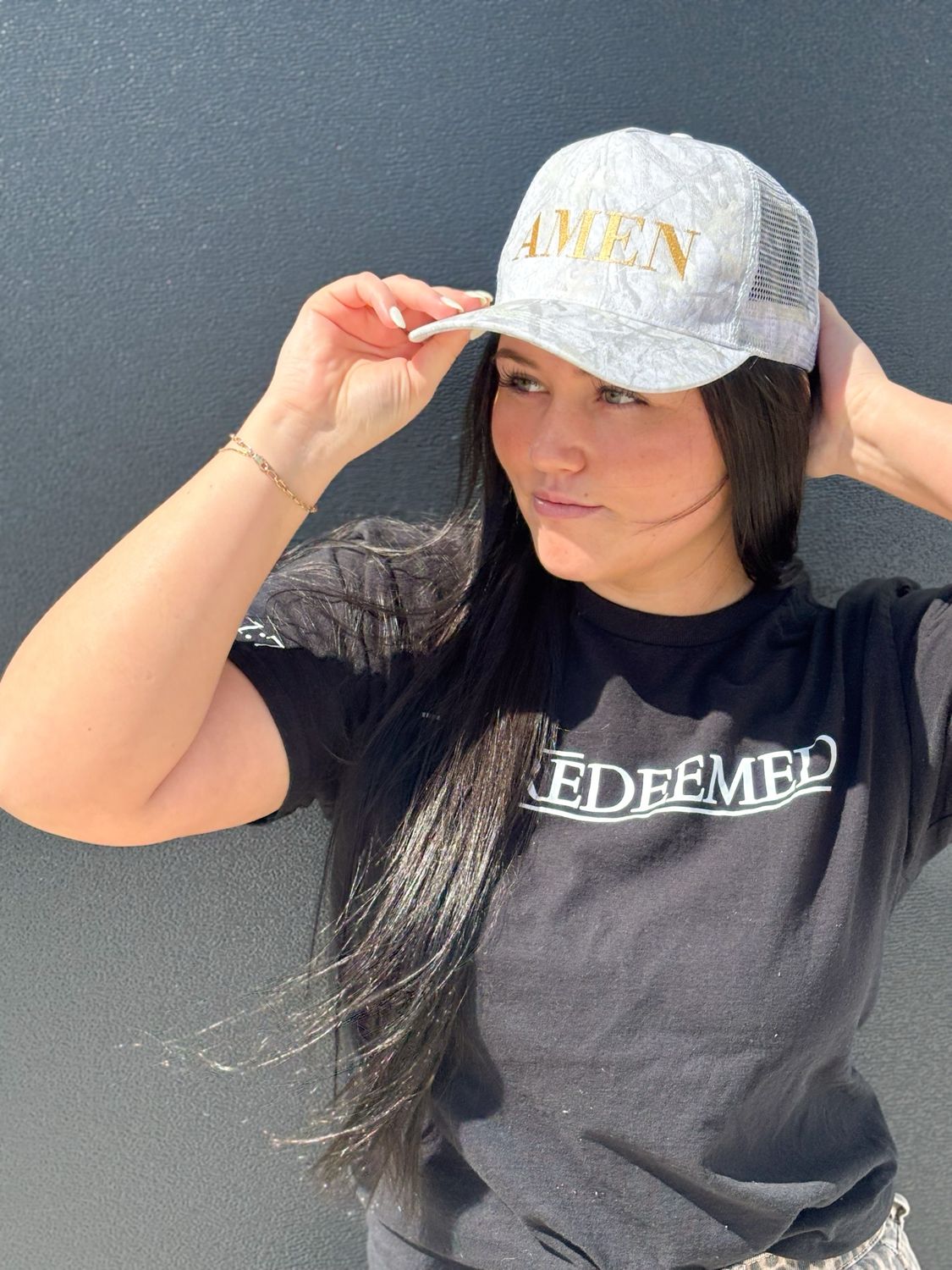 AMEN Camo Trucker Hat