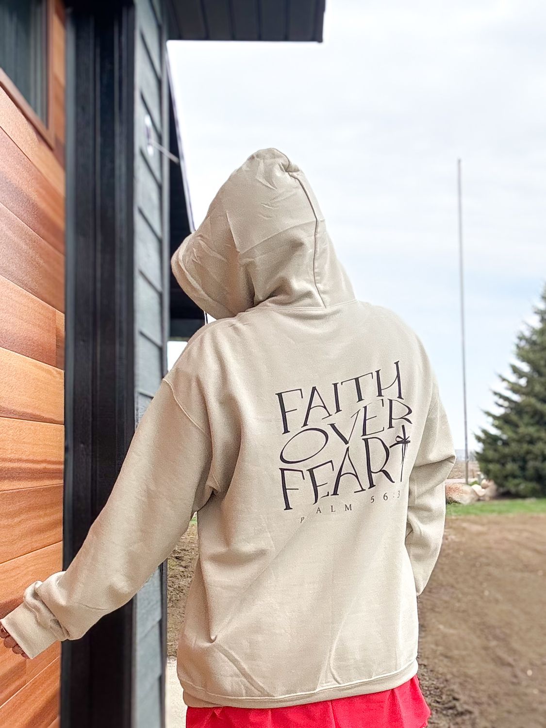 Faith Over Fear Bow Hoodie
