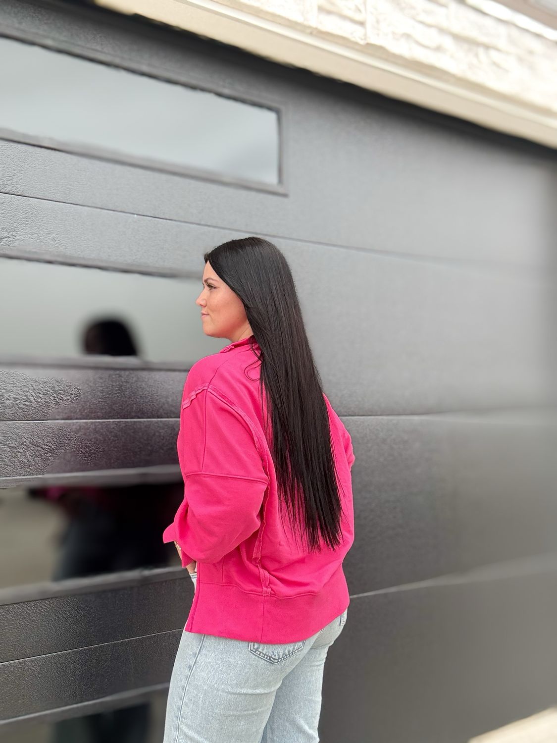 Brand Button-Snap Pullover