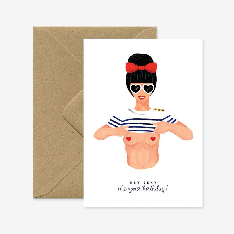 Kaart Hey Sexy - Happy Birthday