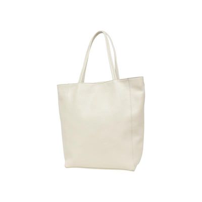 Tas Leather paperbag – beige