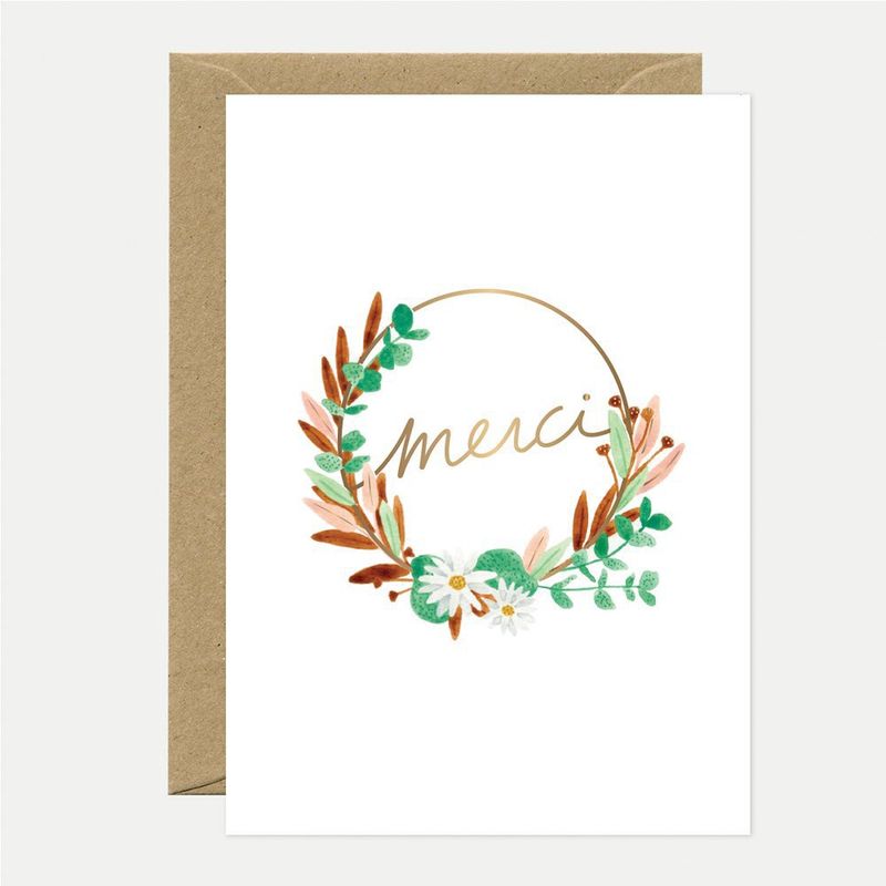 Kaart Merci couronne - Thank you