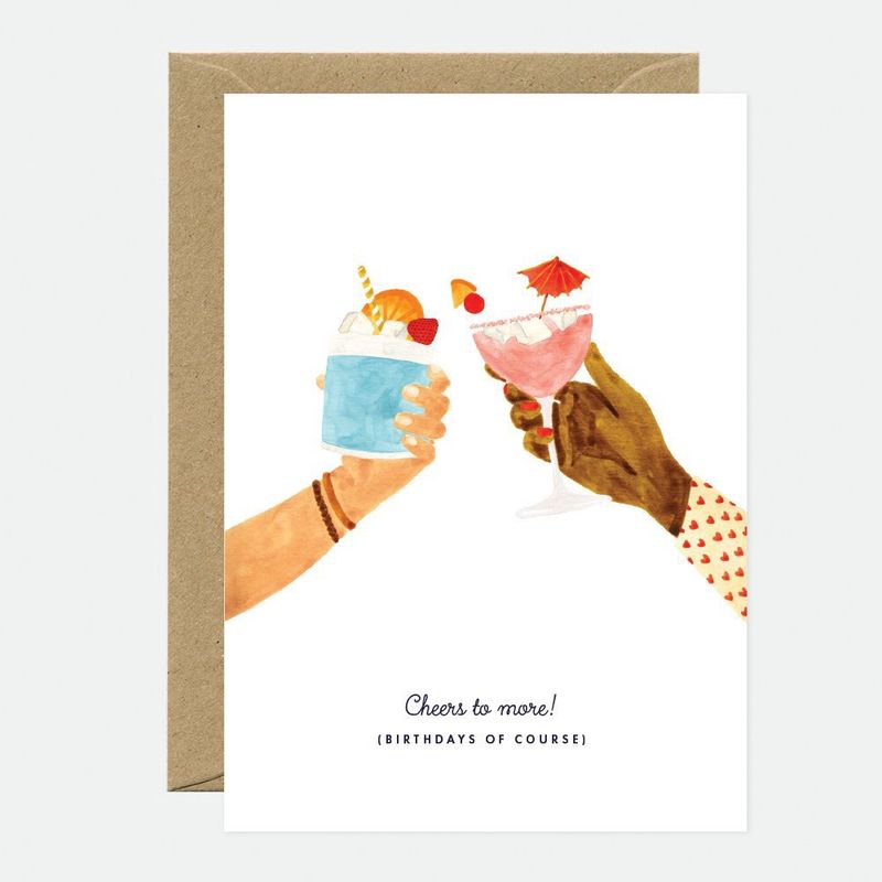 Kaart Cheers to more - Birthday