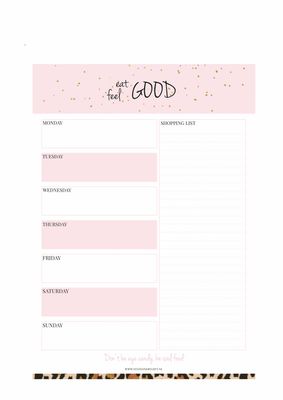 Food Planner - Eat Good &amp; Feel Good