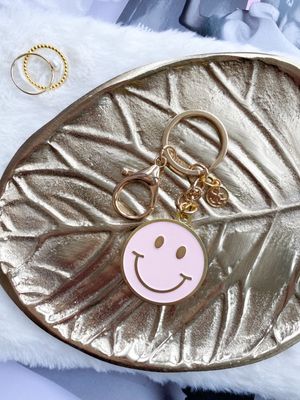 Sleutelhanger - Smile roze