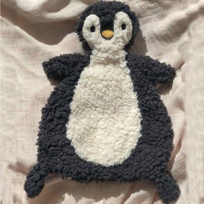 Knuffeldoekje Snit Sherpa - Pinguin
