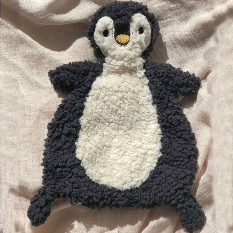 Knuffeldoekje Snit Sherpa - Pinguin