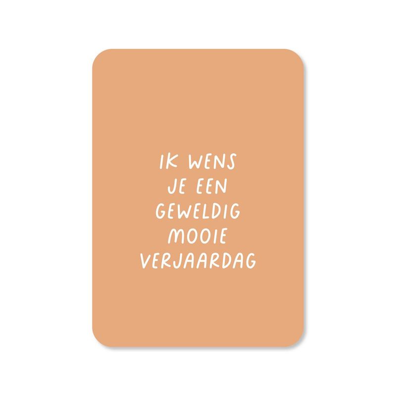 Kaart Ik wens je een geweldige verjaardag