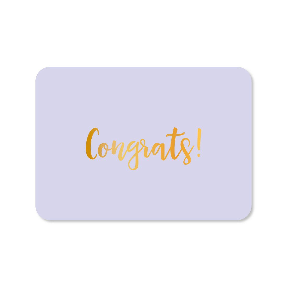 Kaart Congrats! (met goudfolie)