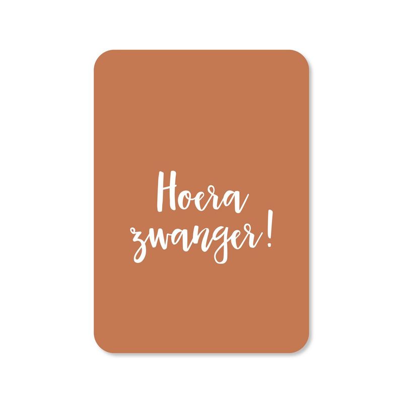 Kaart Hoera zwanger