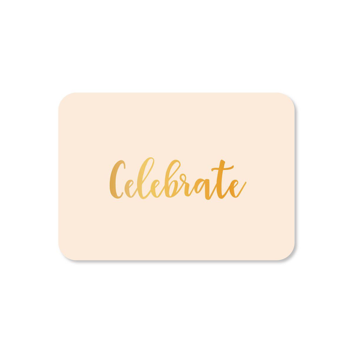 Minikaart Celebrate (met goudfolie)