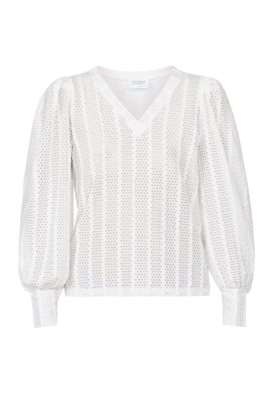 Blouse Eina v-hals - wit