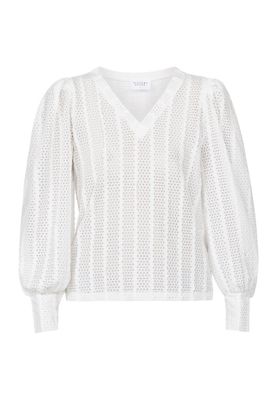 Blouse Eina v-hals - wit