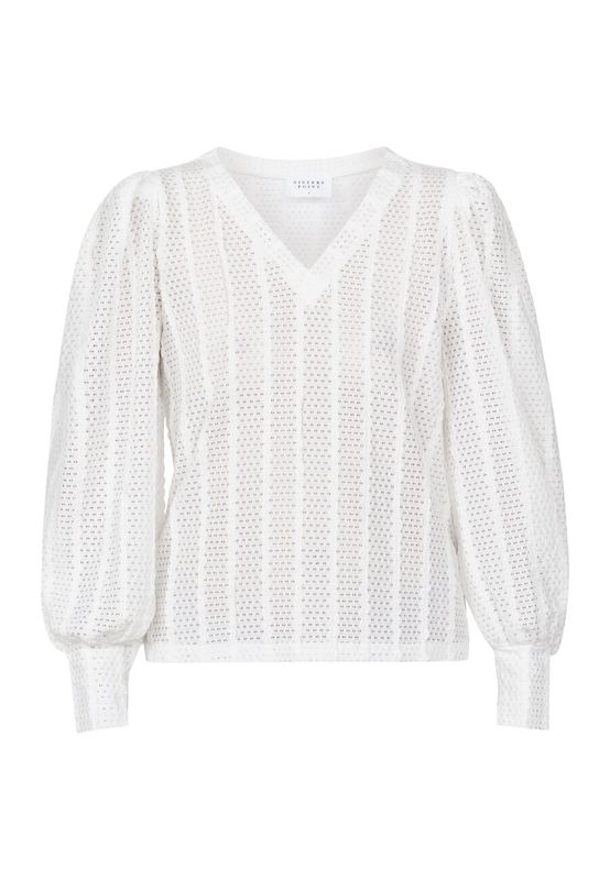 Blouse Eina v-hals - wit